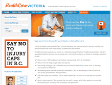 Tablet Screenshot of healthcarevictoria.com